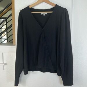 Madewell Texture & Thread Black Top